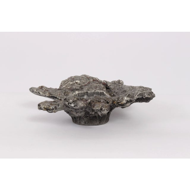 Brutalist Paul Evans Freeform Cast Aluminum "Crater" Dish, circa 1960 For Sale - Image 3 of 10