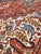 Gray Antique Persian Heriz Carpet, Handmade Wool Oriental Rug, Rust, Navy, Lt Blue For Sale - Image 8 of 18
