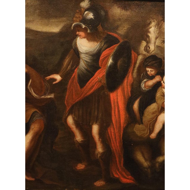 Workshop of Stefano Magnasco, Erminia Among the Shepherds, 1680, Oil on Canvas For Sale - Image 13 of 16