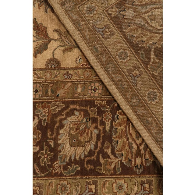 Rug & Kilim’s Persian Style Rug in Beige-Brown and Gold Floral Pattern For Sale In New York - Image 6 of 6