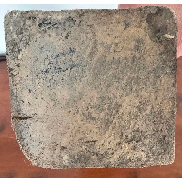 Late 20th Century Late 20th Century Primitive Modern Sculptural Figure With Fiber Hair, African Inspired Carved Form, Brutalist Organic Decor For Sale - Image 5 of 6