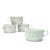 Mid-Century Modern Elegant Low-Profile White Porcelain Mugs by Naaman Israel - Set of 4 For Sale - Image 3 of 5