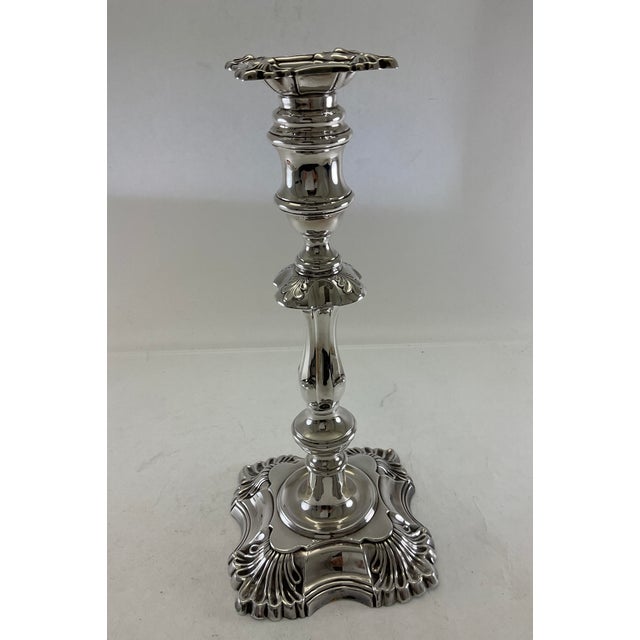 Exquisite & Rare Silver Candlestick by James Dixon & Sons. For Sale - Image 12 of 18