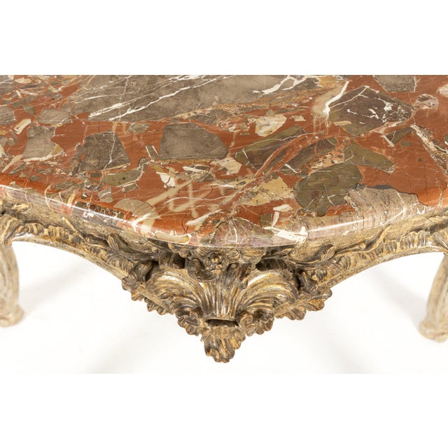Antique Italian Silver Gilt Console Table, 1700s For Sale - Image 11 of 12