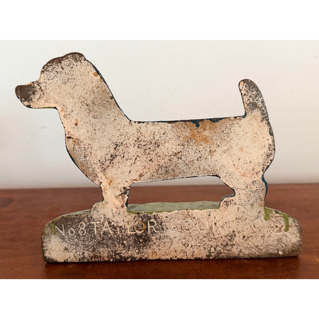 Antique Iron Dachshund Doorstop by Taylor Cook 1930 For Sale - Image 12 of 12