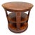 1990s Ethan Allen Newport Banded Round Drum Lamp End Table Pedestal Side For Sale