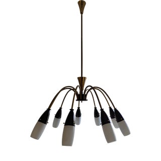 Nine-Light Pendant Light from LBL Germany, 1950s For Sale