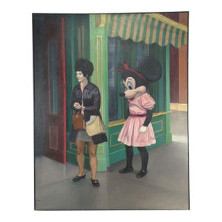 "Minnie Mouse and Friend", California Funk Art, u.s.a. Circa 1975 For Sale