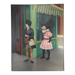 "Minnie Mouse and Friend", California Funk Art, u.s.a. Circa 1975