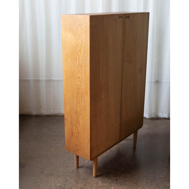 Danish Oak Bookcase Cabinet, C. 1970s For Sale - Image 14 of 14