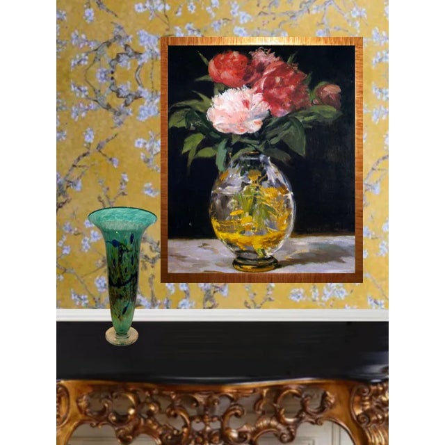 Glass Robert Held Art Glass Green Abstract Vase For Sale - Image 7 of 12