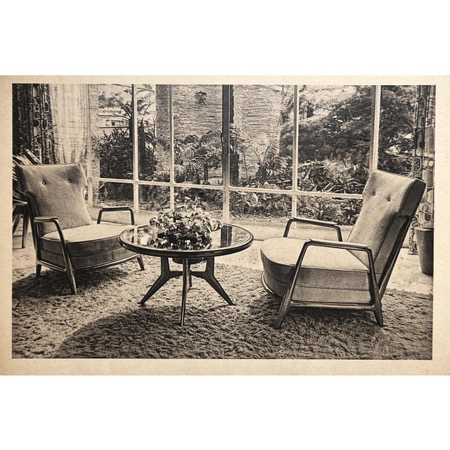 Pair of Armchairs in Pau Marfim & Olive Green Mohair, Giuseppe Scapinelli, Brazil, 1950s — Lot 196-584 For Sale - Image 17 of 17