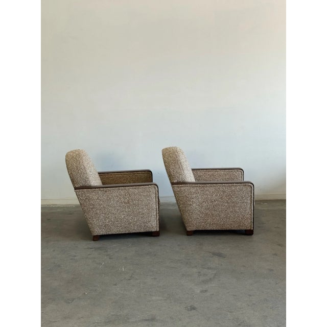 Art Deco 1970s German Art Deco Lounge Chairs - Pair For Sale - Image 3 of 12