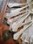 A set of 8 stunning antique silverplated round bowl soup spoons from the Hotel Astor in New York City! The pieces are in...
