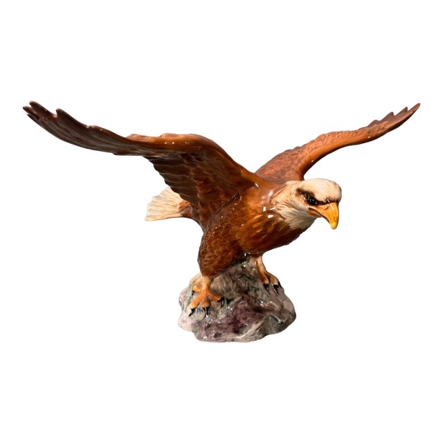 Vintage Beswick England 1018 Bald Eagle Figural Statue Sculpture For Sale