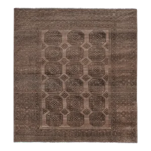 Handknotted Tribal Afghan Turkomen Ersari Village Rug