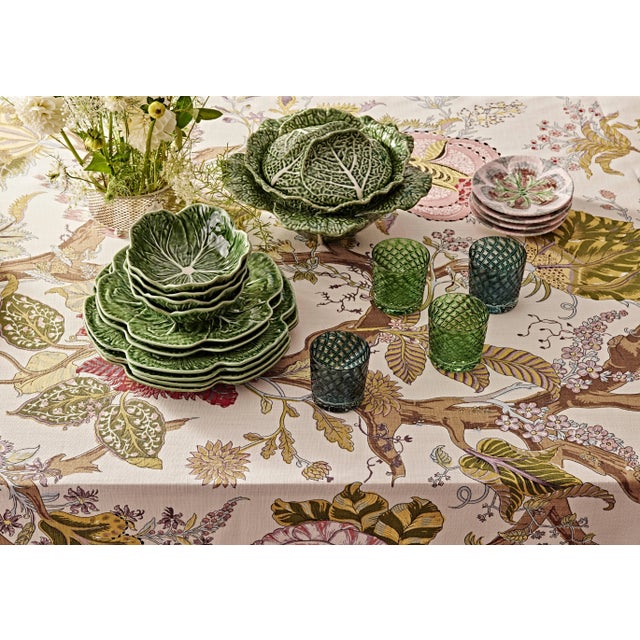 Ceramic Bordallo Pinheiro Cabbage Cereal Bowl 17 oz in Green, Set of 4 For Sale - Image 7 of 8