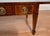 1930s Weiman English Regency Flame Mahogany Inlay Leather Top Drop Leaf Coffee Table For Sale - Image 4 of 18