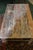 Wood 1980s Rustic Carved Panel Tan Wood Coffee Table W/ Aqua / Brown Bleached Indian For Sale - Image 7 of 16