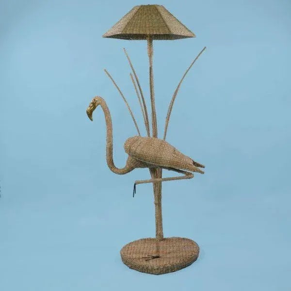 2020s Flamingo w/Reed Floor Lamp by Mario Lopez Torres For Sale - Image 5 of 8