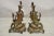 Early 20th Century French Rococo Baroque Style Brass Leafy Acanthus Andirons - a Pair For Sale - Image 12 of 12