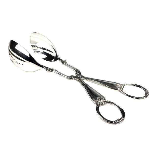 Gorham Heritage Silver Plate Tongs, Made in Italy For Sale