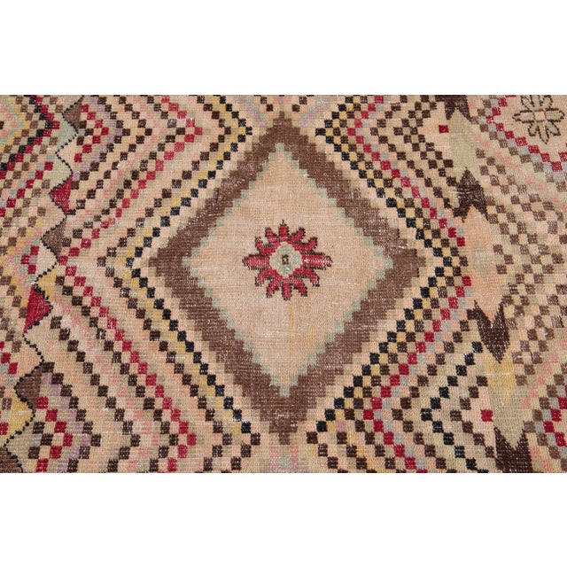 Textile Vintage Turkish Scatter Wool Rug 4 X 7 For Sale - Image 7 of 13
