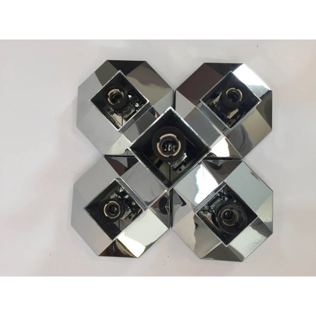 Large Modular Wall or Ceiling Lamp by Motoko Ishii for Staff, 1970s For Sale In Palm Springs - Image 6 of 11