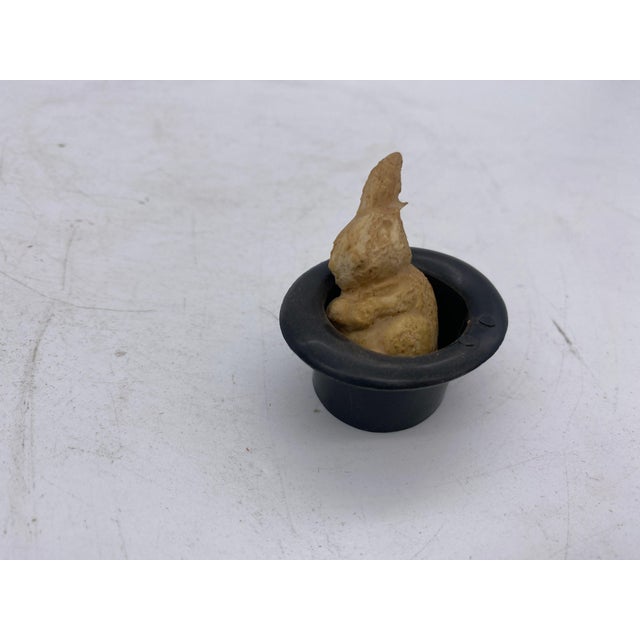 Set of 10, Mid 20th Century Magician Black Bunny in a Hat Rabbit Figural Collection For Sale - Image 12 of 12