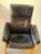Black 1960s Swedish Adjustable Black Leather Lounge Armchair by Göte Möbler - Mid-Century Modern Recliner For Sale - Image 8 of 11