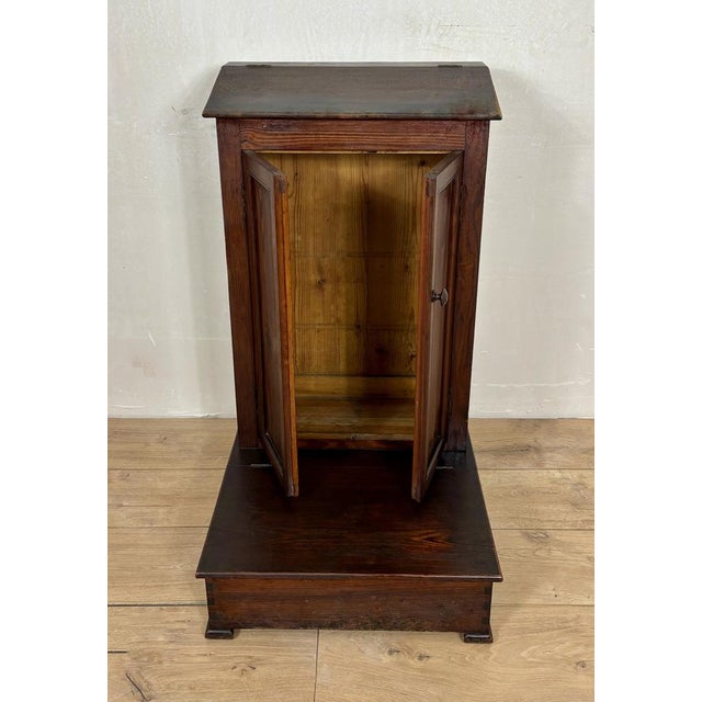 Prayer Pedestal in Pine, 1920s For Sale - Image 9 of 13