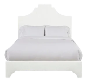 Nadine Full/Double Bedframe, Ivory Linen