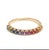 Early 21st Century Natural 0.54 cts rainbow sapphire ring in 18k gold For Sale - Image 5 of 6