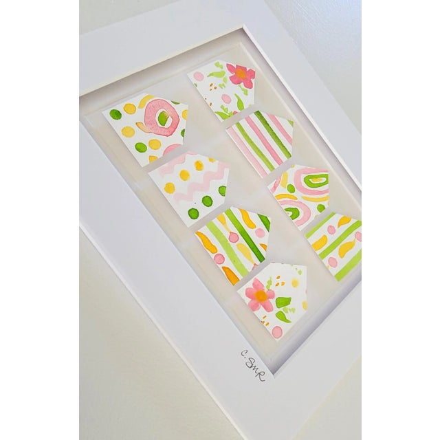 "Little Houses No. 1" Original Abstract Collage by Suzanne MacCrone Rogers For Sale - Image 4 of 6