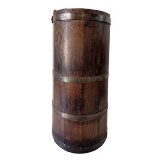 Old Conical Firkin Storage Bin For Sale