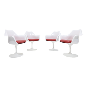 Eero Saarinen for Knoll Tulip Chairs, Set of Four