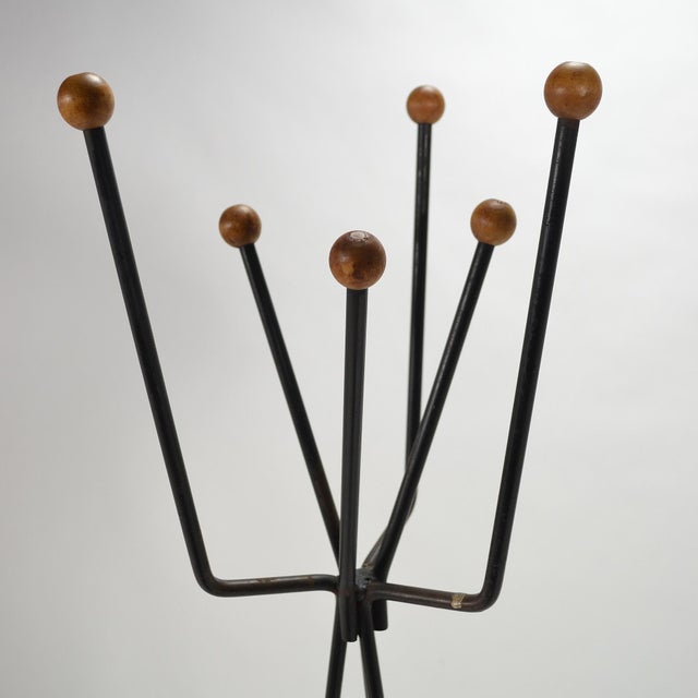 1950s Iron Coat Rack/Stand For Sale In Chicago - Image 6 of 7