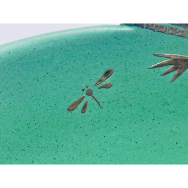 Emilia Castillo Porcelain & Pure Silver Lizard Bowl, Taxco Mexico, Signed 1996 For Sale - Image 16 of 18