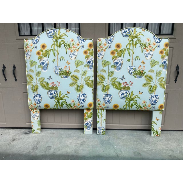 Vintage Upholstered Padded Twin Headboards a Pair Chairish