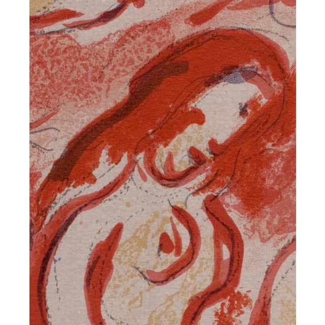 Marc Chagall, Adam et Ève chassés du Paradis, Nude, 1960, Original Lithograph For Sale - Image 7 of 9