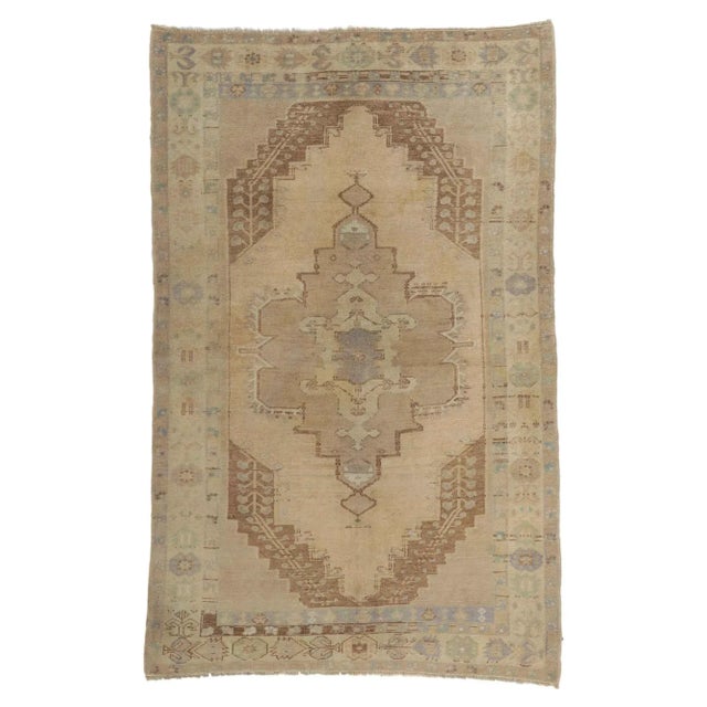 Vintage Turkish Oushak Rug, 05'00 X 07'11 For Sale - Image 11 of 11