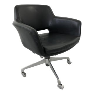 Leather Office Chair, 1960s For Sale