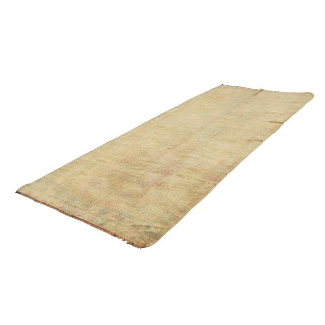 Traditional Mid 20th Century Vintage Turkish Washed Out Kars Rug For Sale - Image 3 of 7