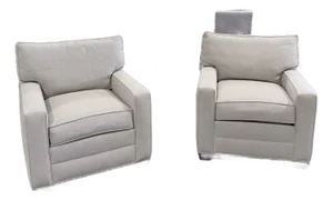 Pair of Ethan Allen Bennett Track Arm Lounge Chairs