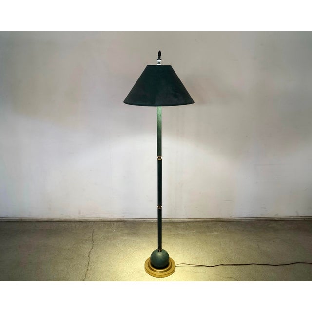 1970’s Postmodern Verdigris Floor Lamp For Sale - Image 9 of 12