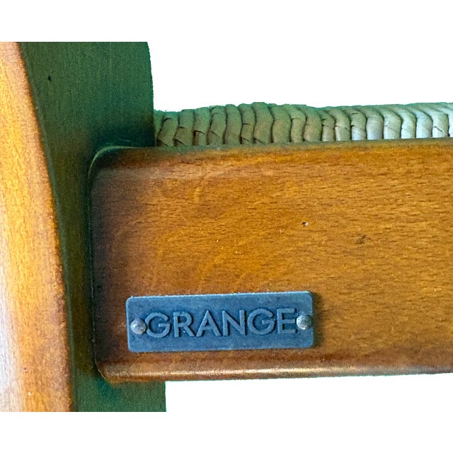 1990s Pair of Grange Cherry Wood Side Chairs For Sale In New York - Image 6 of 6