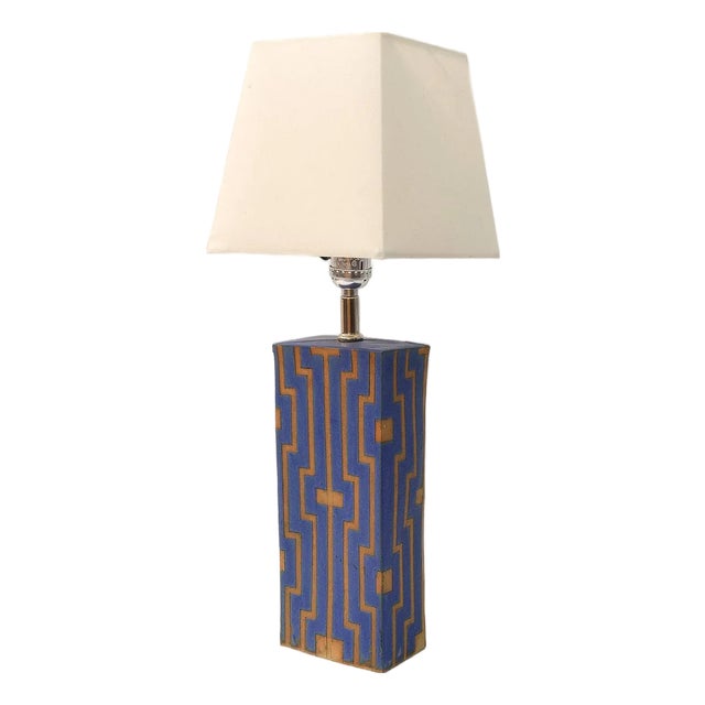 Dark Blue Stella Lamp For Sale