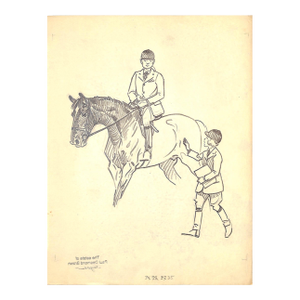 Original 1944 Pencil Drawing From Hi, Guy! The Cinderella Horse by Paul Brown 27