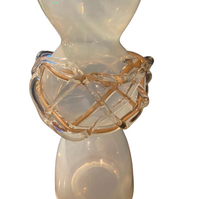 Item: Art Glass Vase Style: Abstract, Art Deco, Postmodern Brand: Global Views Period: 1990s Country of Origin: Poland...