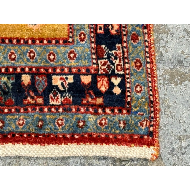 3ft 2in × 9ft 4in Persian-Style Wool Runner Rug, Vintage For Sale - Image 4 of 12